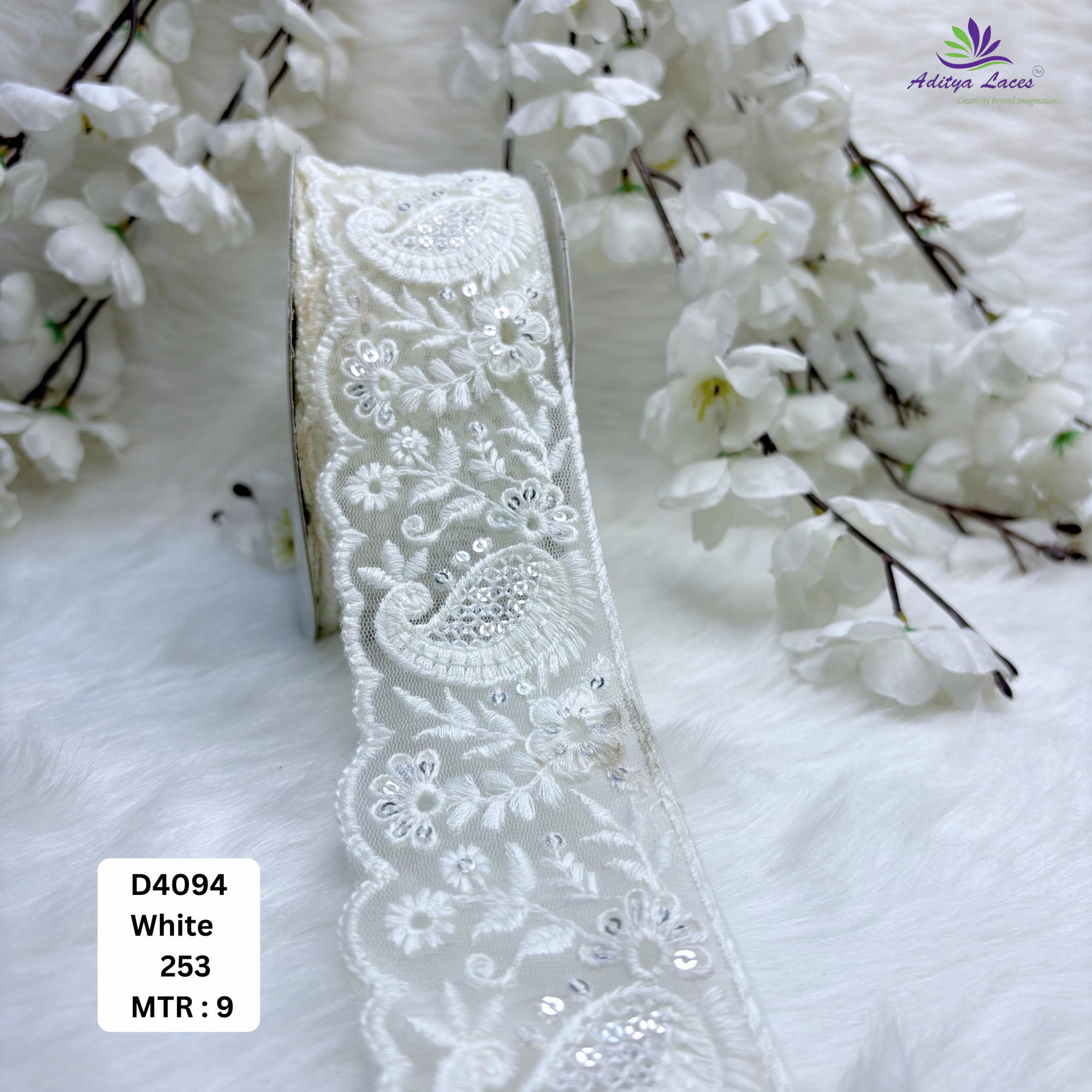 Classic Dyable Lace Border for Saree Bridal Ethnic Wear