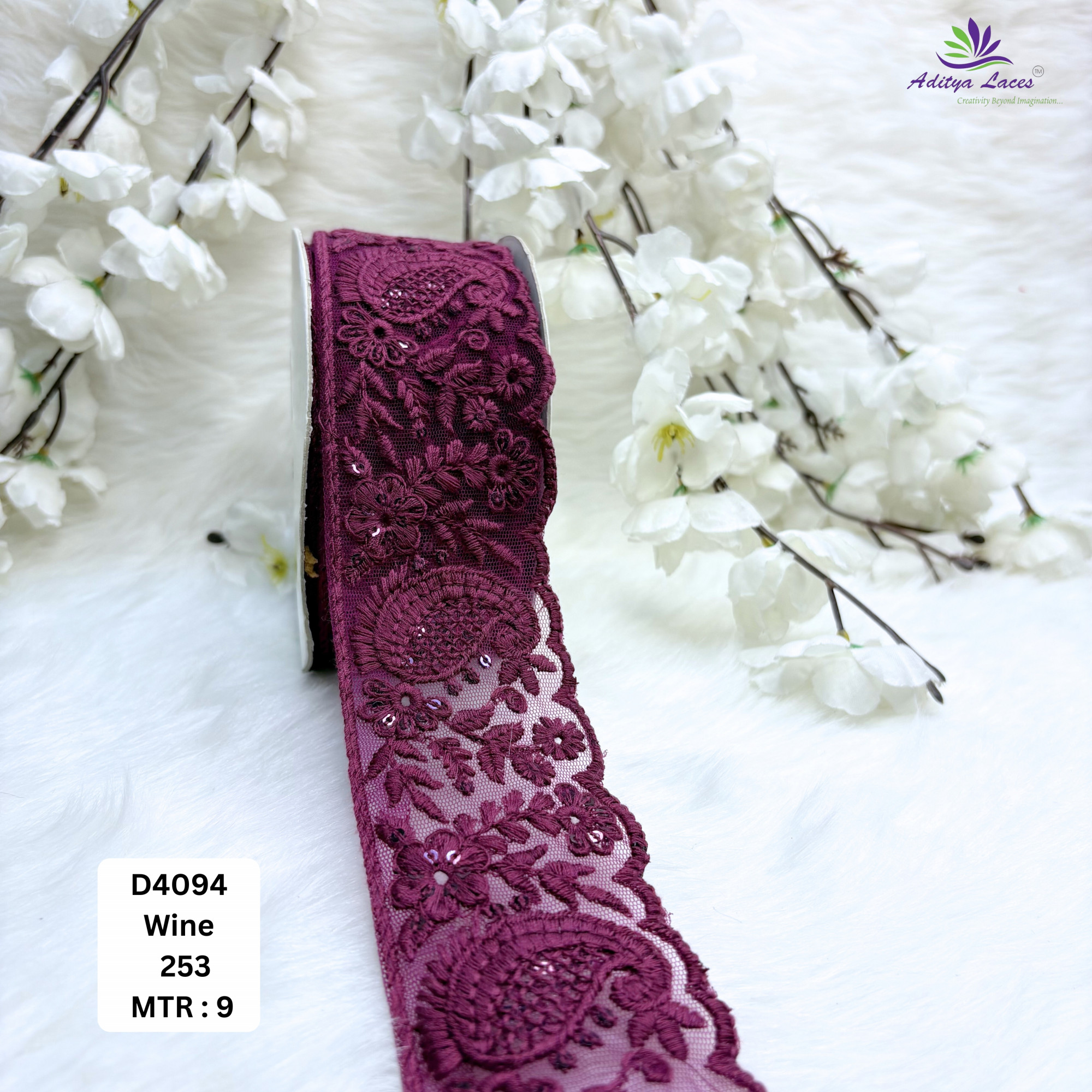 Classic Dyable Lace Border for Saree Bridal Ethnic Wear