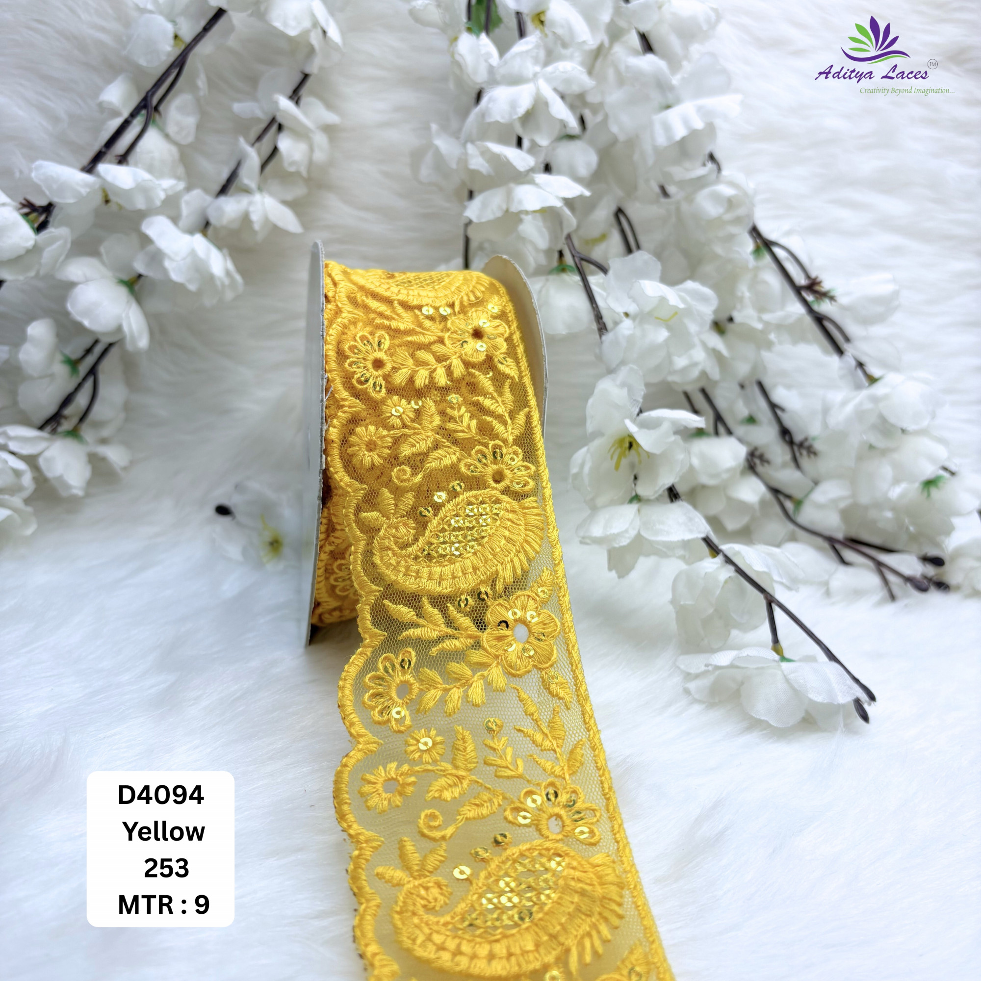Classic Dyable Lace Border for Saree Bridal Ethnic Wear