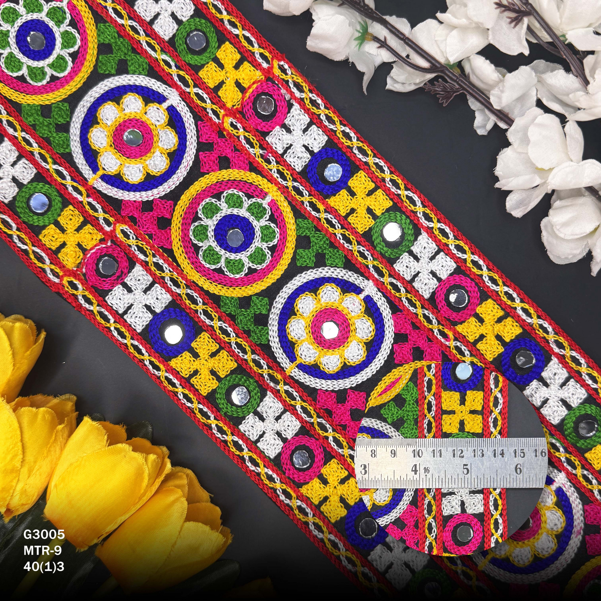 Designer Intricate Gamthi Blouse Border - for Ethnic Wear Dresses