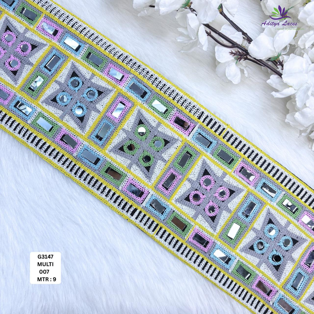 Premium Traditional Gamthi Lace Edge - for Garment Embellishment