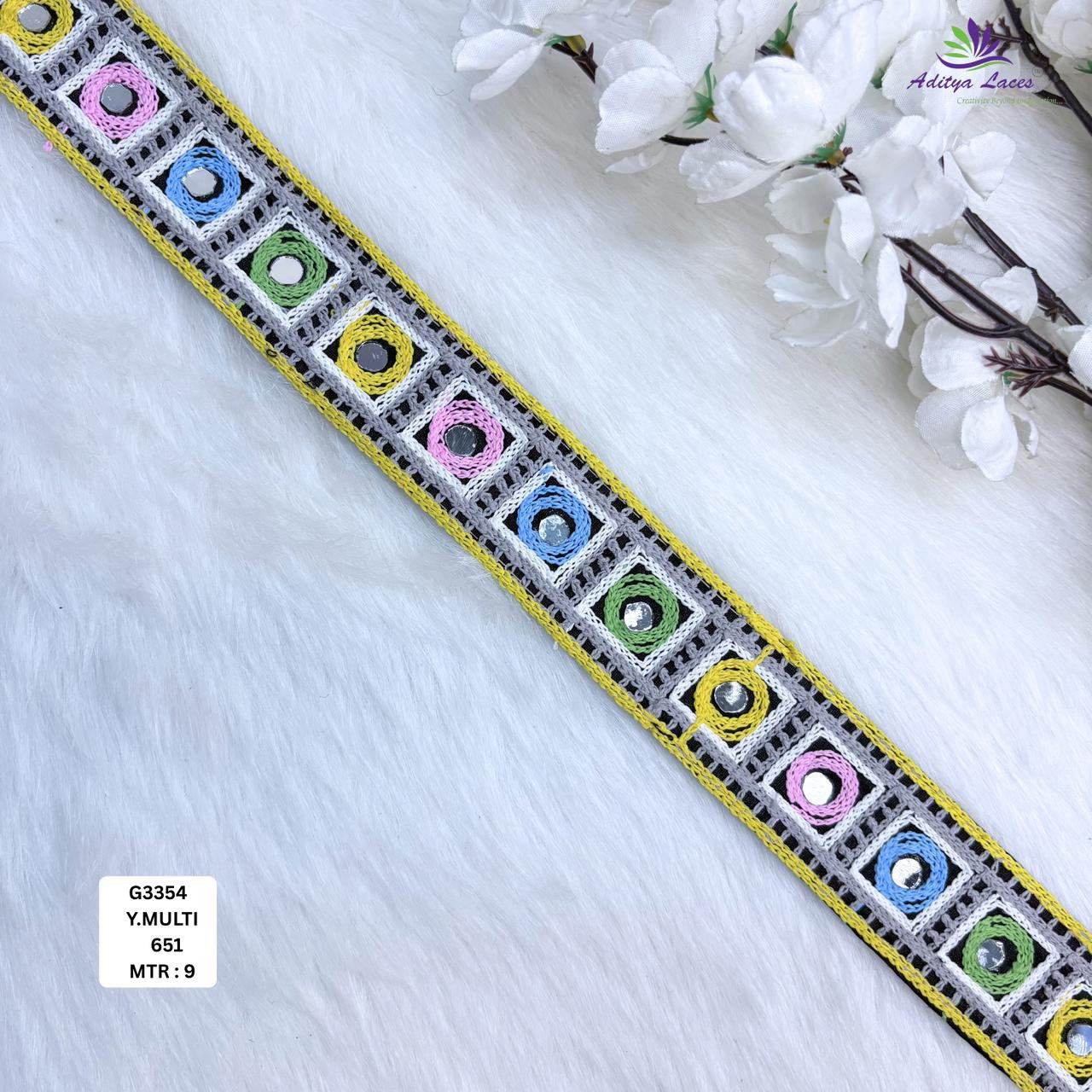 Premium Fancy Gamthi Lace Trim - for Traditional Wear