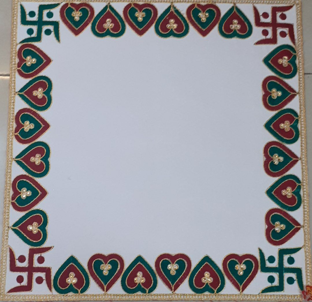 Cultural Red Gold Festive Decor for Weddings Pooja