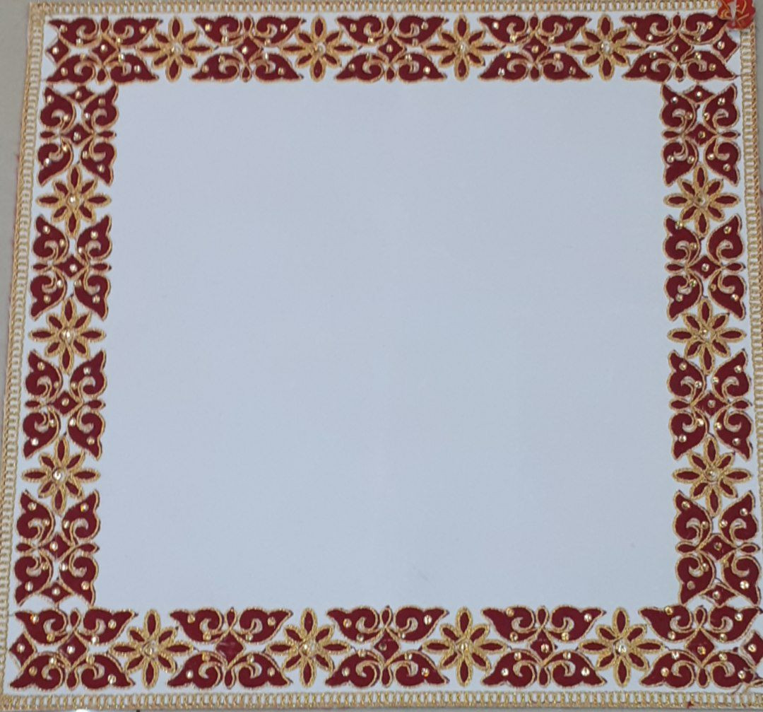 Traditional Red Gold Festive Decor for Weddings Pooja