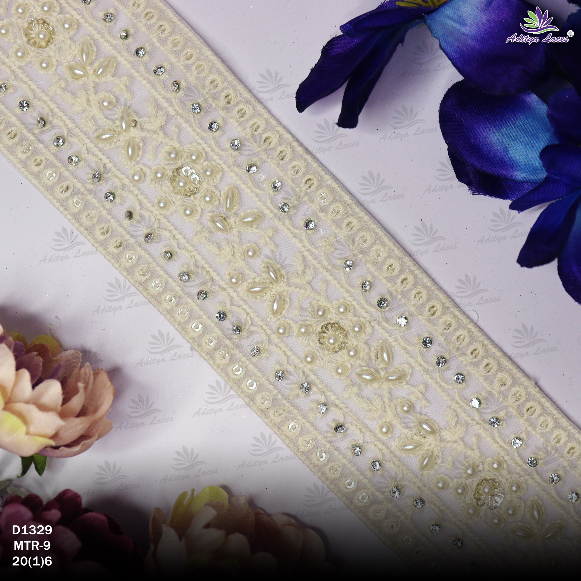 Designer Dyable Lace Border for Saree Bridal Ethnic Wear
