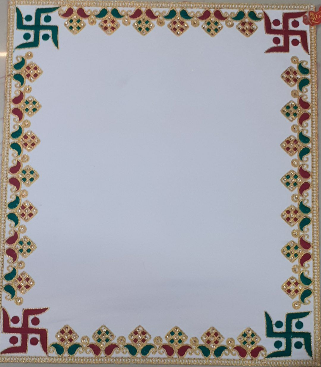 Ethnic Red Gold Festive Decor for Weddings Pooja