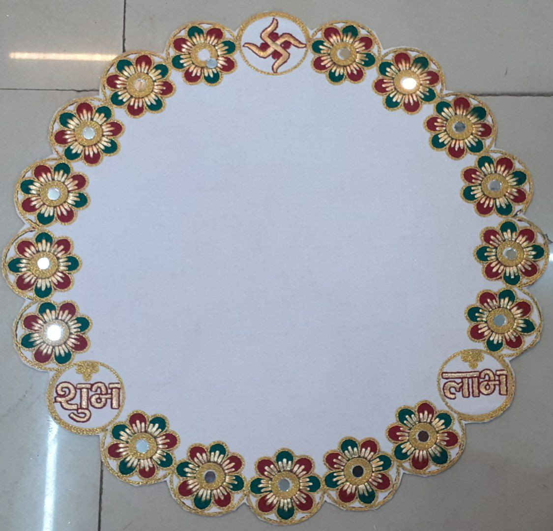 Traditional Red Gold Festive Decor for Weddings Pooja