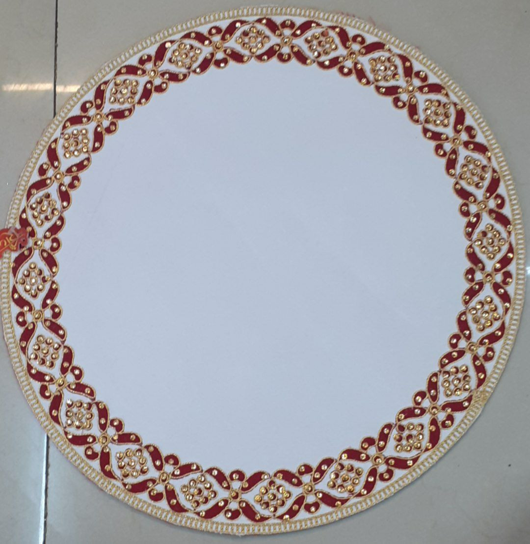 Sacred Red Gold Festive Decor for Weddings Pooja