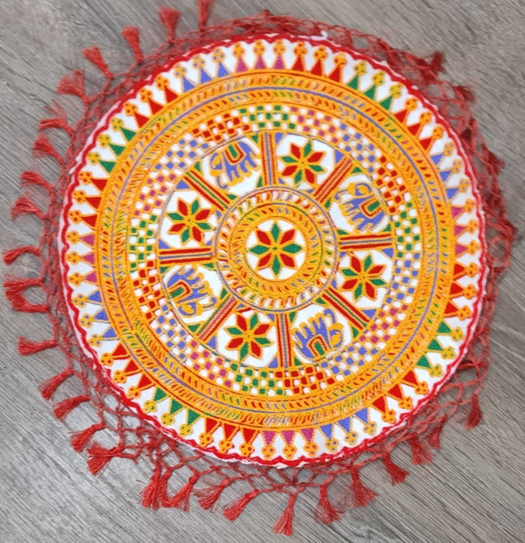 Ethnic Red Gold Festive Decor for Weddings Pooja