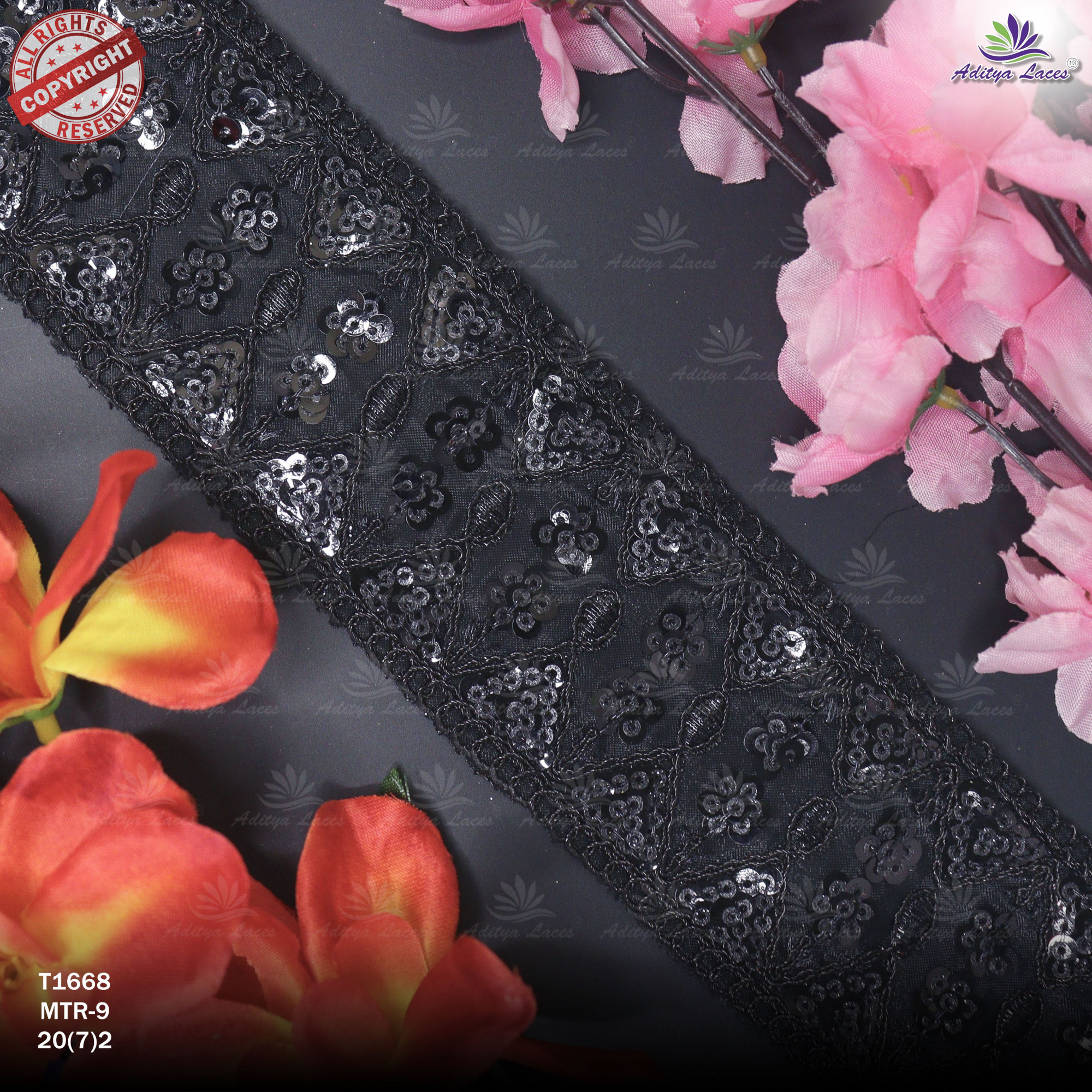 Handcrafted Decorative Border for Fashion Wear