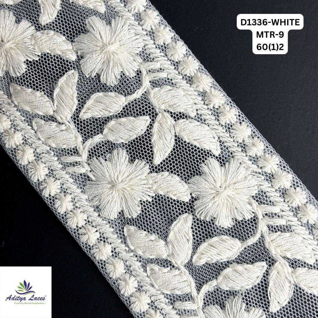 Luxury Dyable Handwork Lace Border for Saree Bridal Wear