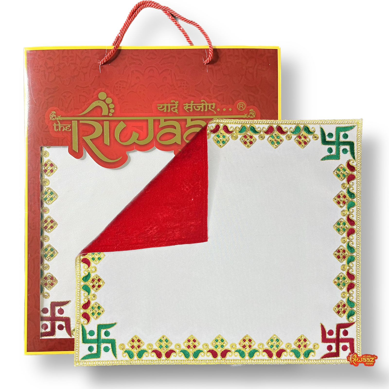 Ethnic Red Gold Festive Decor for Weddings Pooja