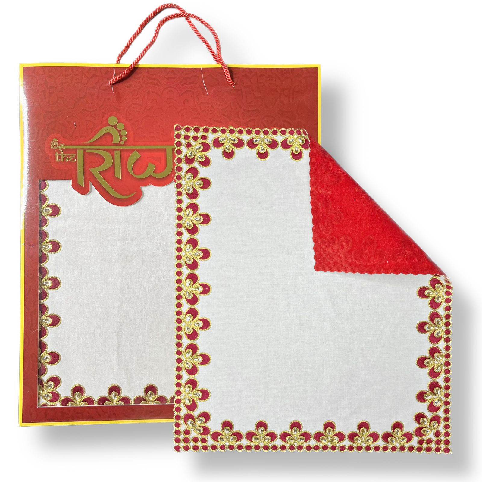 Classic Red Gold Festive Decor for Weddings Pooja