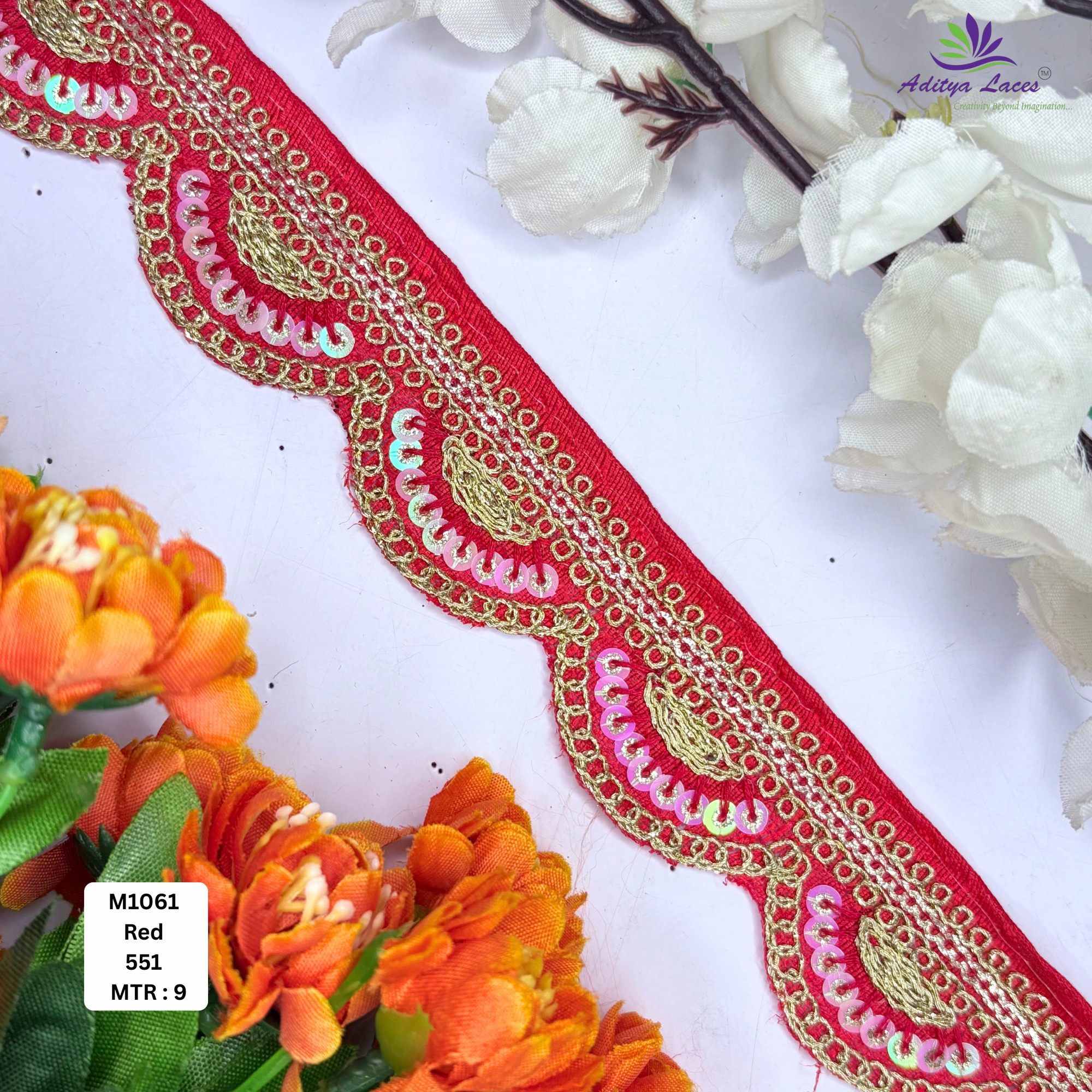 Decorative Malbari Lace Saree Border for Saree Blouse