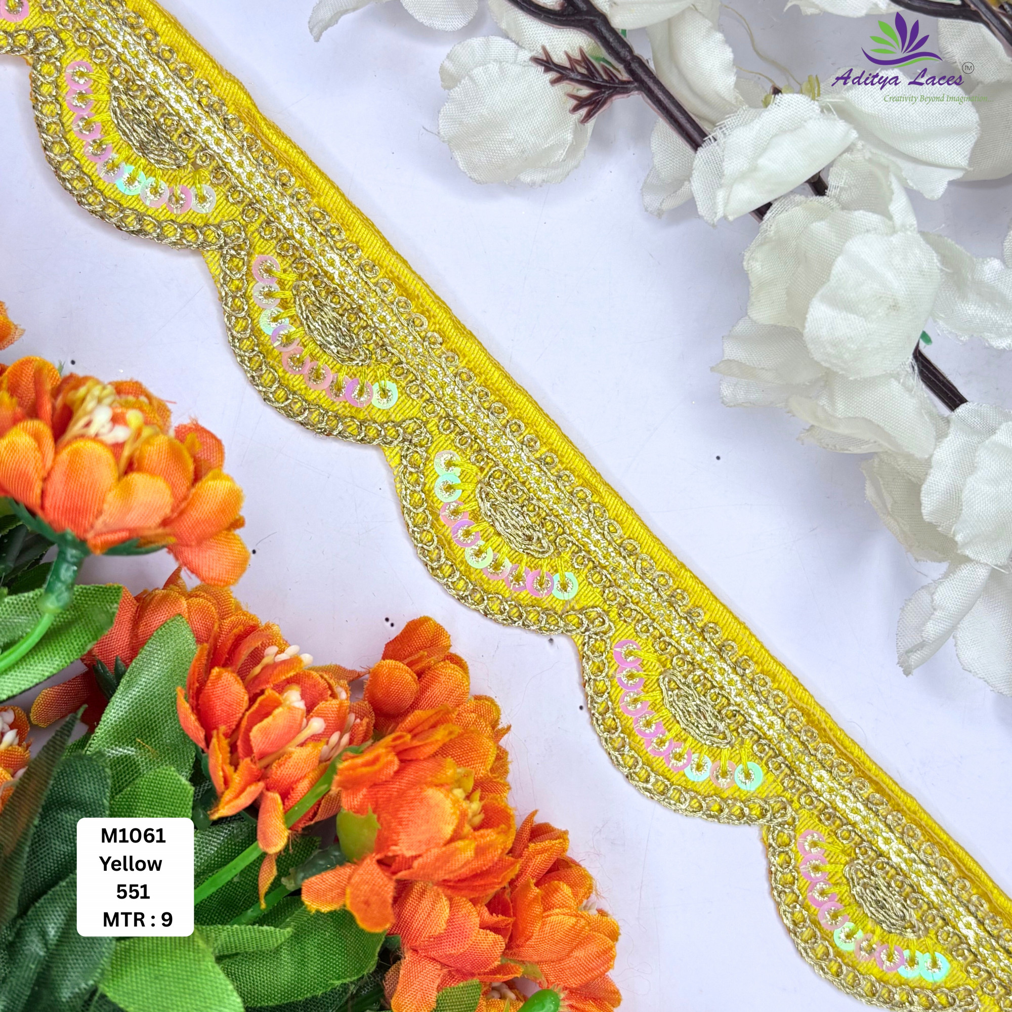 Decorative Malbari Lace Saree Border for Saree Blouse