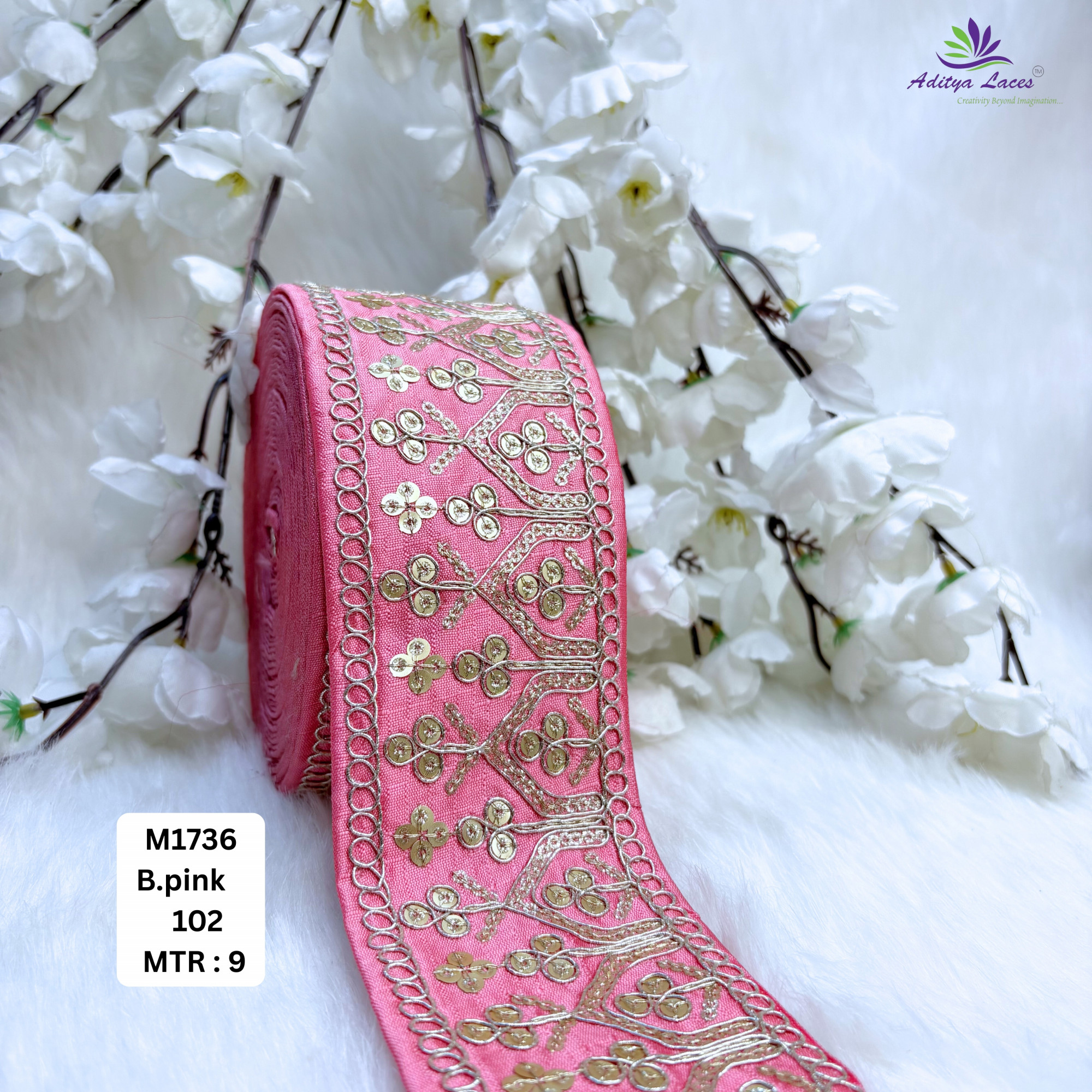 Classic Malbari Lace Border for Kurti Dupatta
