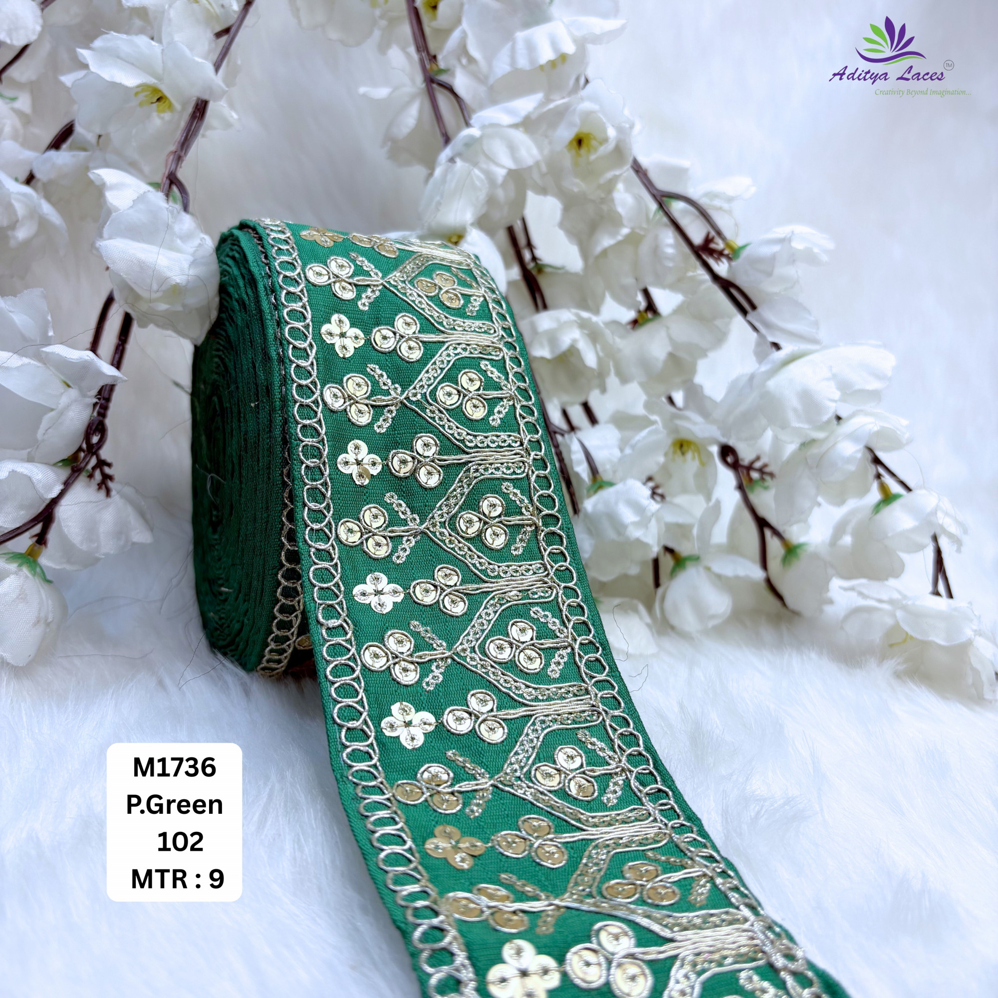 Classic Malbari Lace Border for Kurti Dupatta