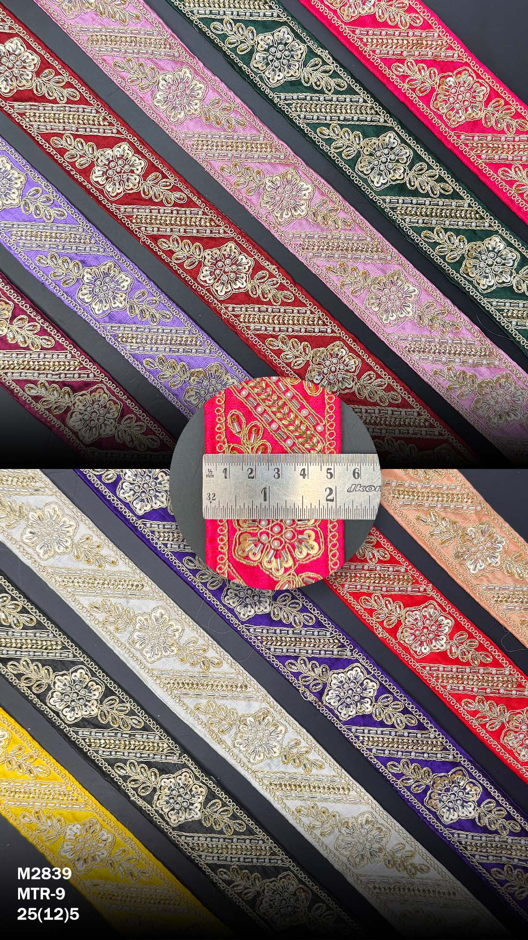 Wedding Garment Decorative Beads Trim for Lehenga Saree