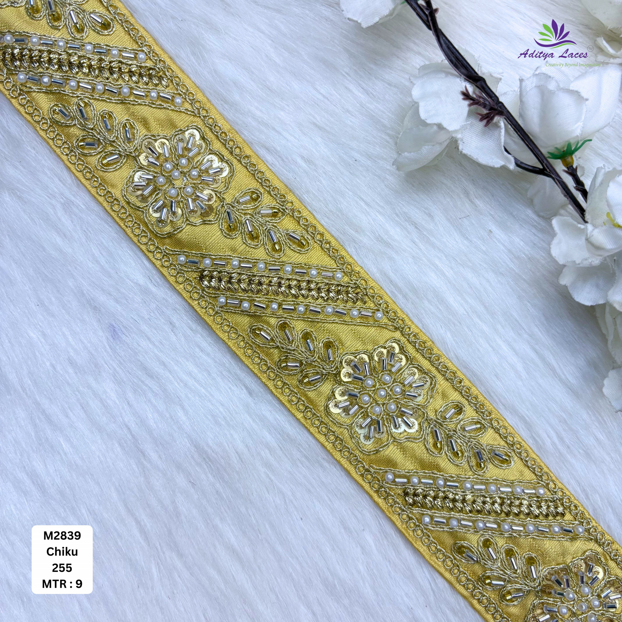 Wedding Garment Decorative Beads Trim for Lehenga Saree