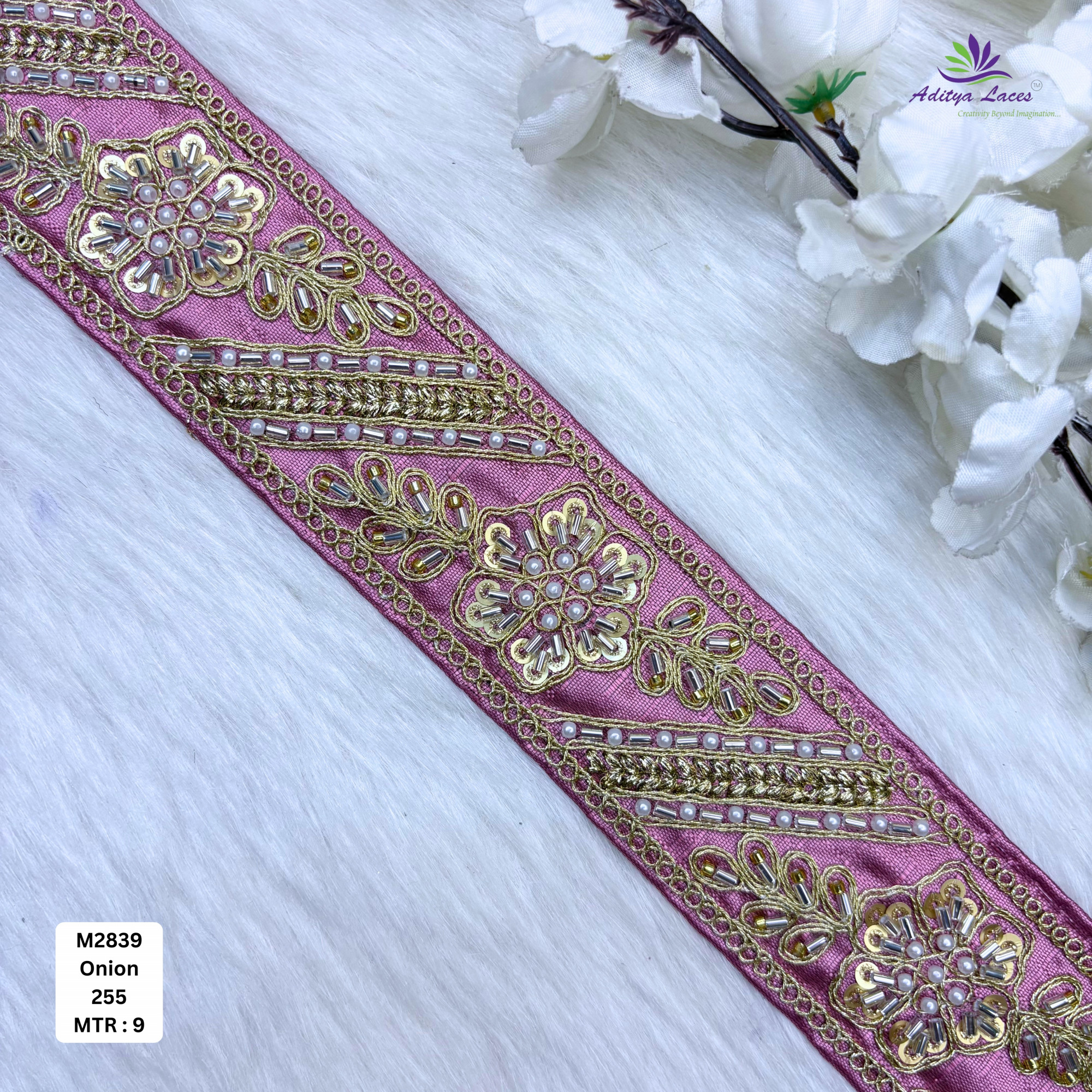 Wedding Garment Decorative Beads Trim for Lehenga Saree