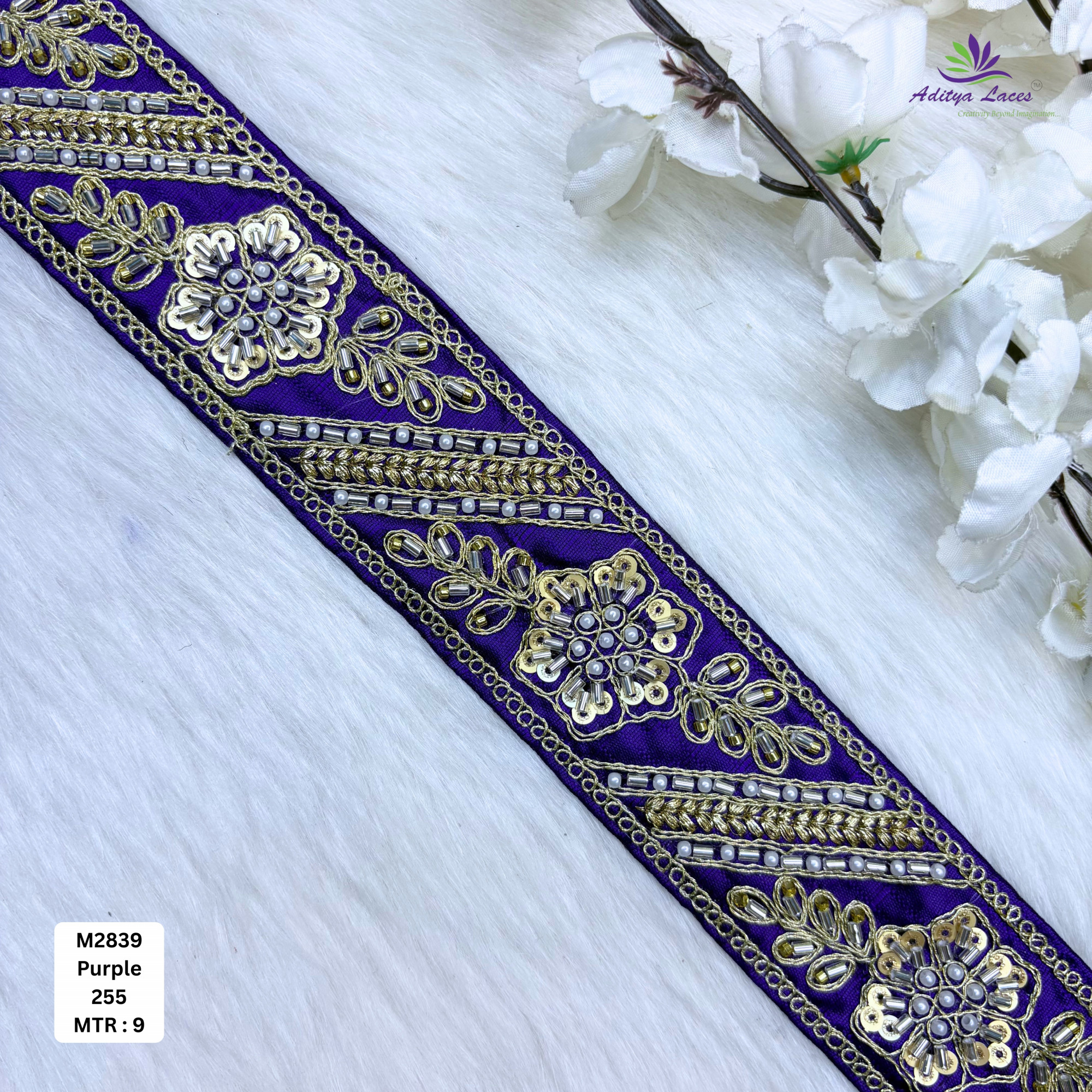 Wedding Garment Decorative Beads Trim for Lehenga Saree