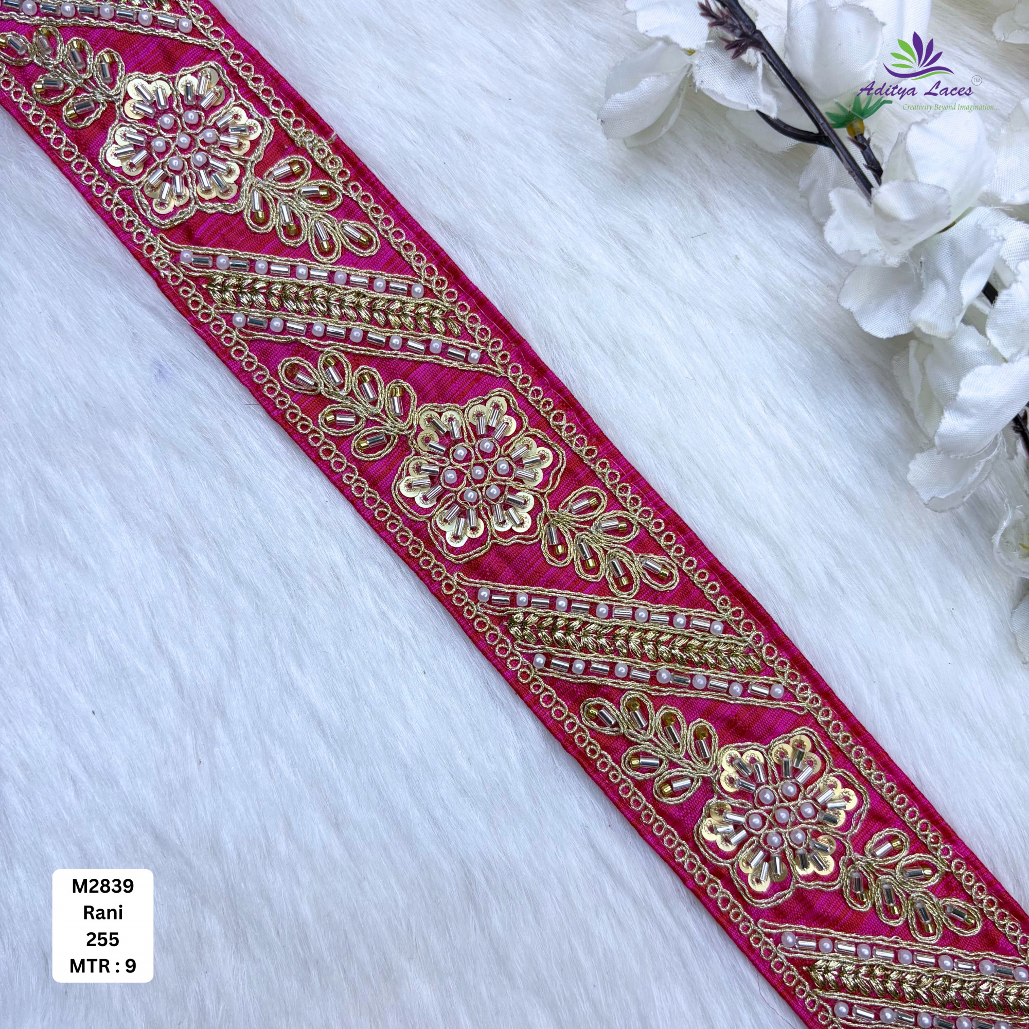 Wedding Garment Decorative Beads Trim for Lehenga Saree