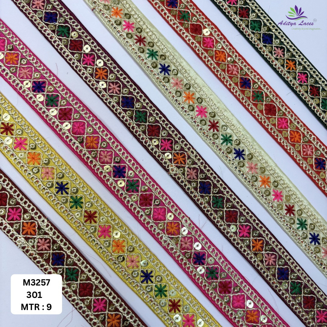 Royal Malbari Lace Saree Border for Kurti Dupatta