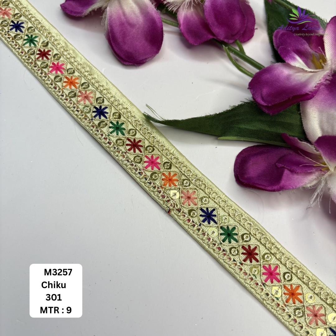 Royal Malbari Lace Saree Border for Kurti Dupatta