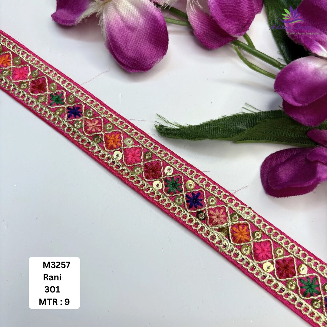 Royal Malbari Lace Saree Border for Kurti Dupatta