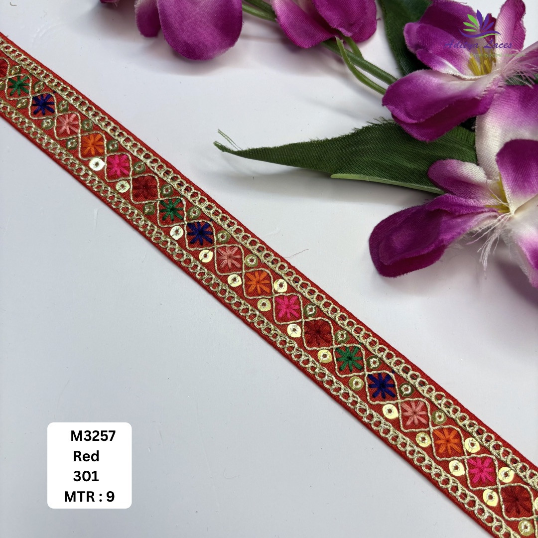 Royal Malbari Lace Saree Border for Kurti Dupatta