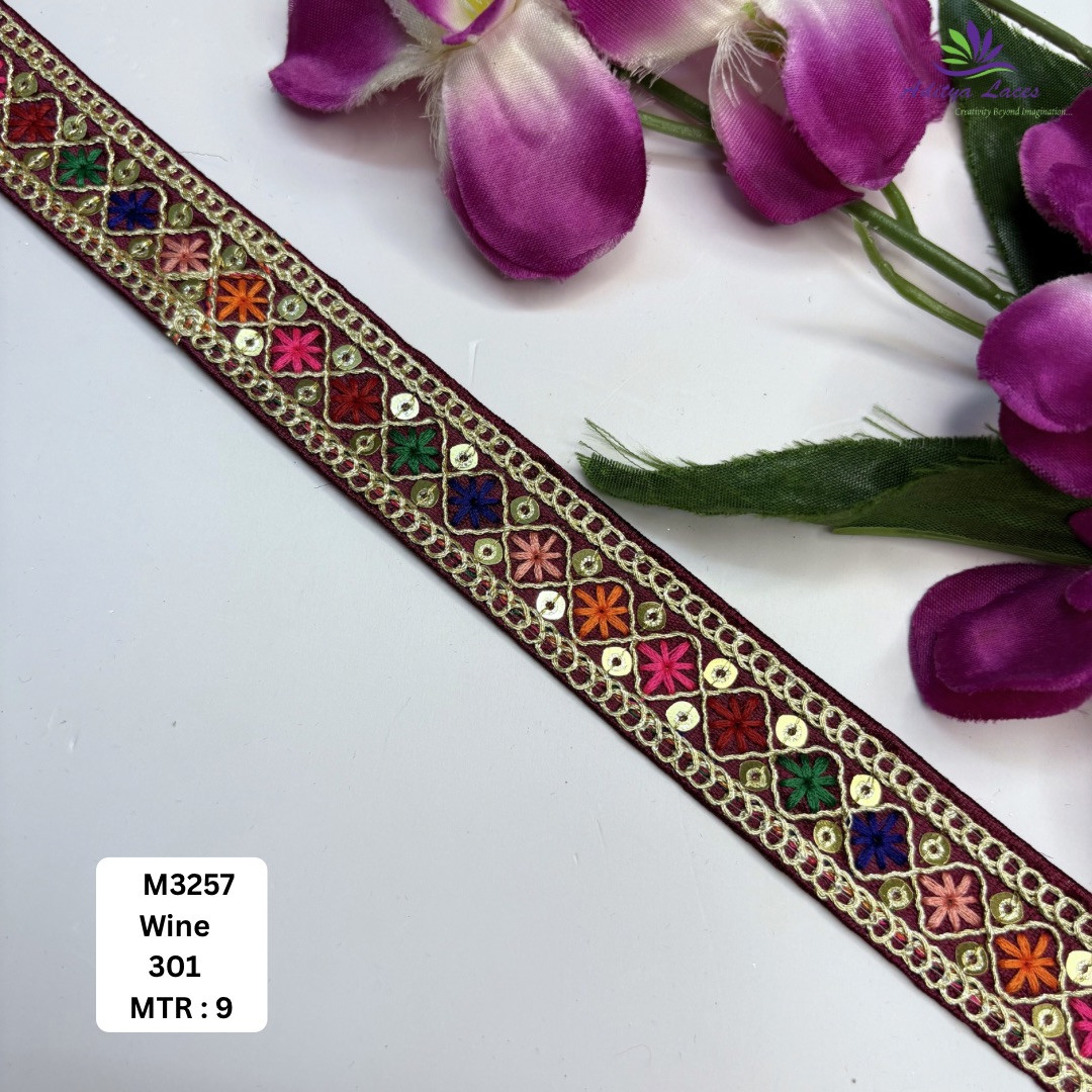 Royal Malbari Lace Saree Border for Kurti Dupatta