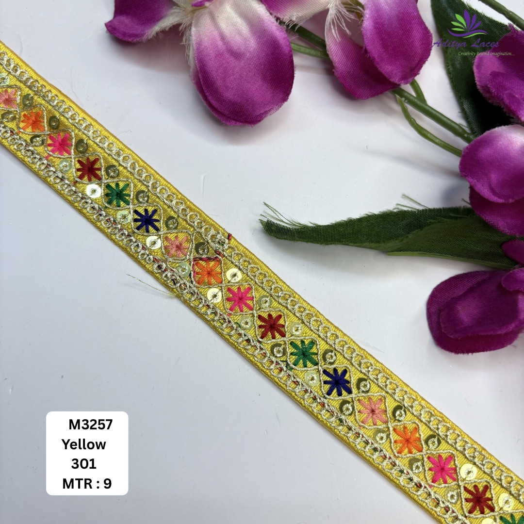 Royal Malbari Lace Saree Border for Kurti Dupatta