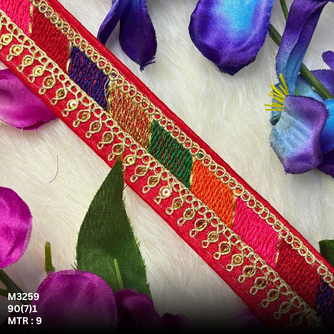 Decorative Malbari Lace Saree Border for Lehenga Saree