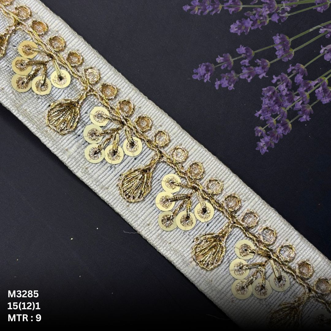 Handcrafted Decorative Beads Lace for Fashion Accessories