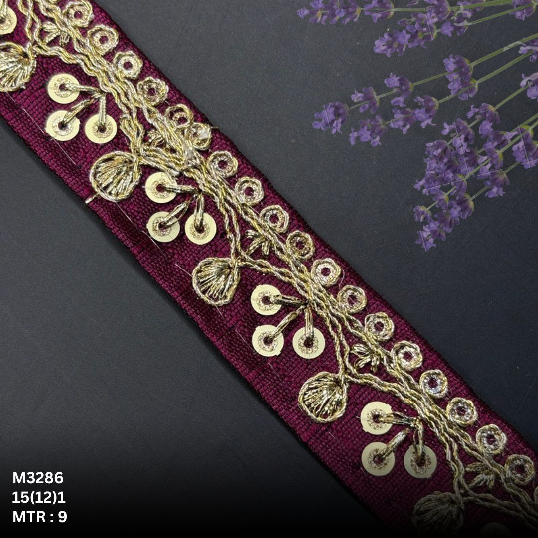 Graceful Designer Saree Lace for Garment Decoration