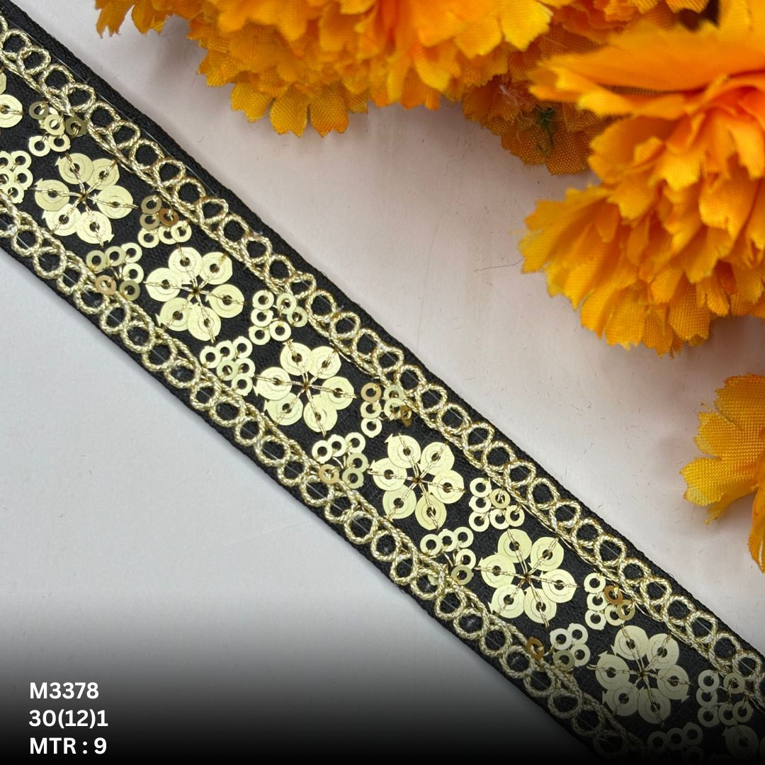 Classic Malbari Lace Border for Garment Decoration