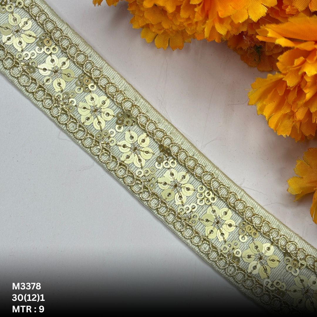 Classic Malbari Lace Border for Garment Decoration