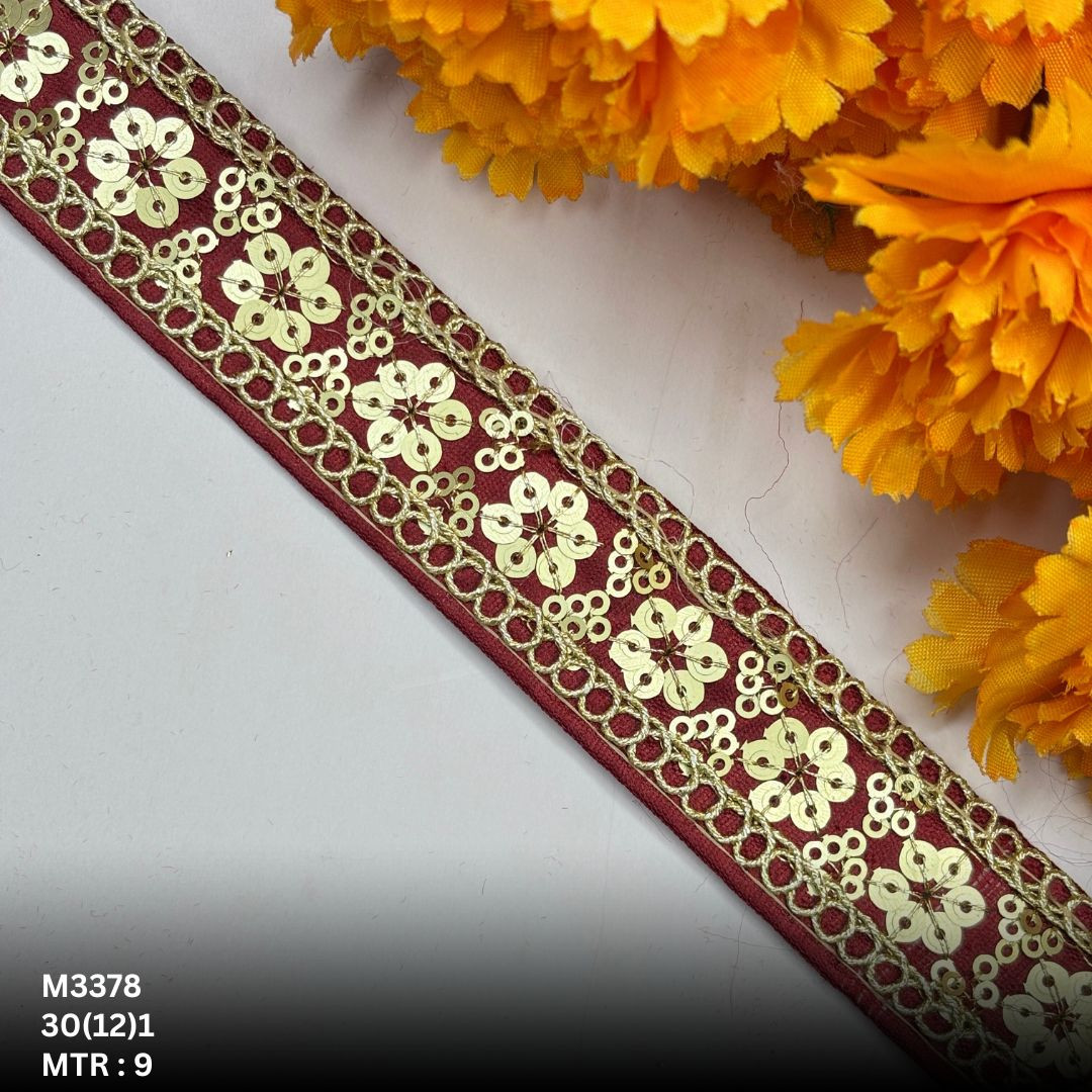 Classic Malbari Lace Border for Garment Decoration