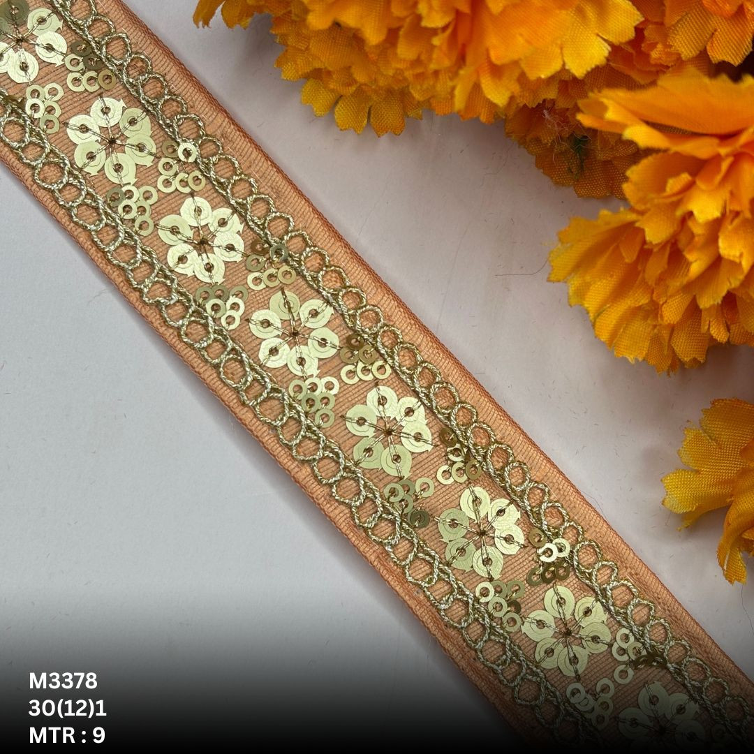 Classic Malbari Lace Border for Garment Decoration
