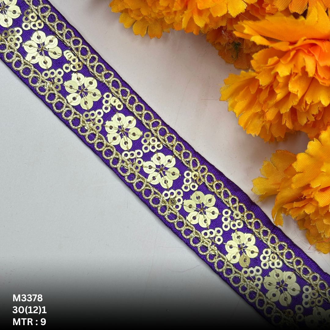 Classic Malbari Lace Border for Garment Decoration