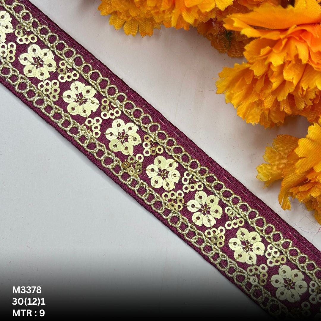 Classic Malbari Lace Border for Garment Decoration