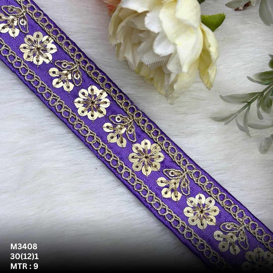 Elegant Malbari Lace Border for Lehenga Saree