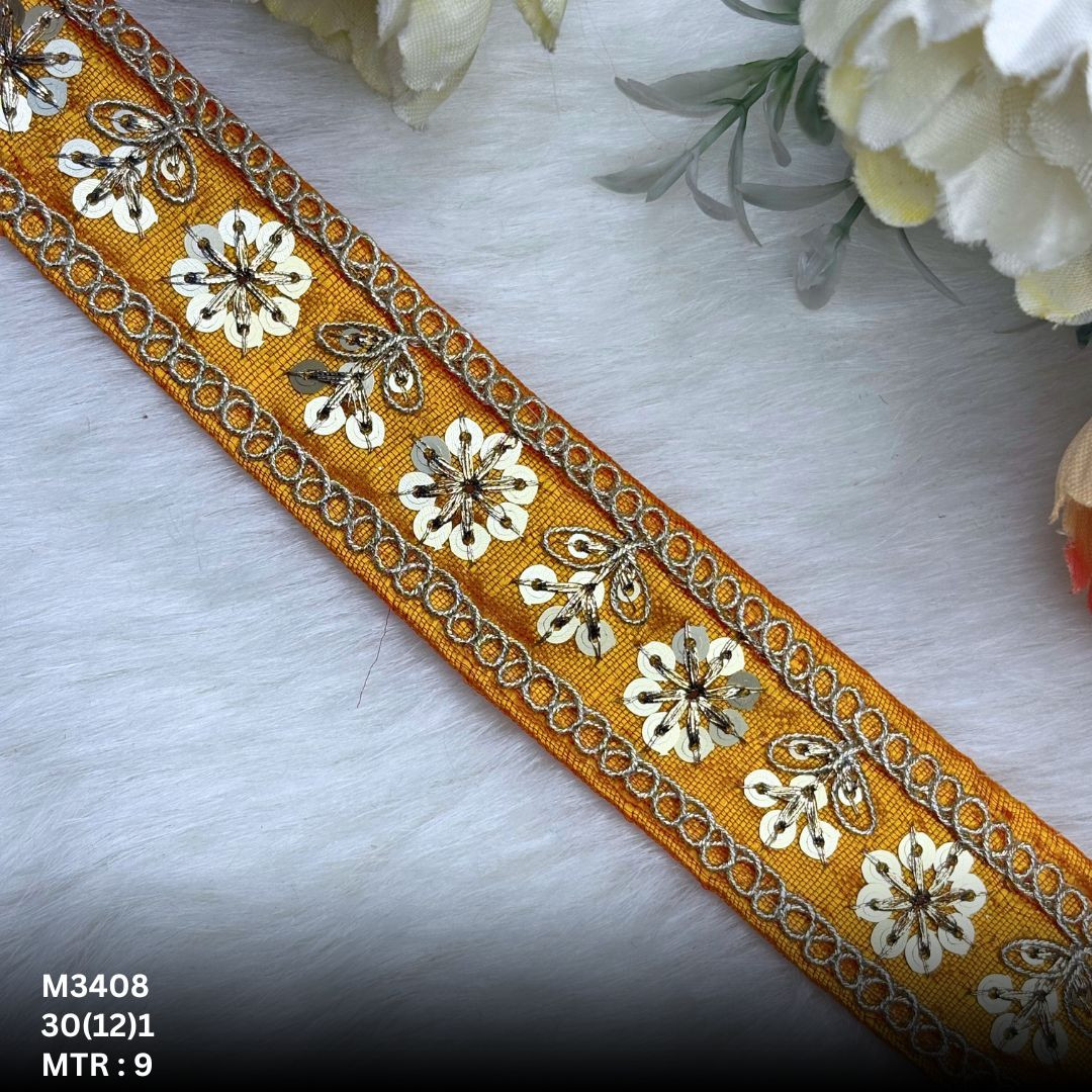Elegant Malbari Lace Border for Lehenga Saree