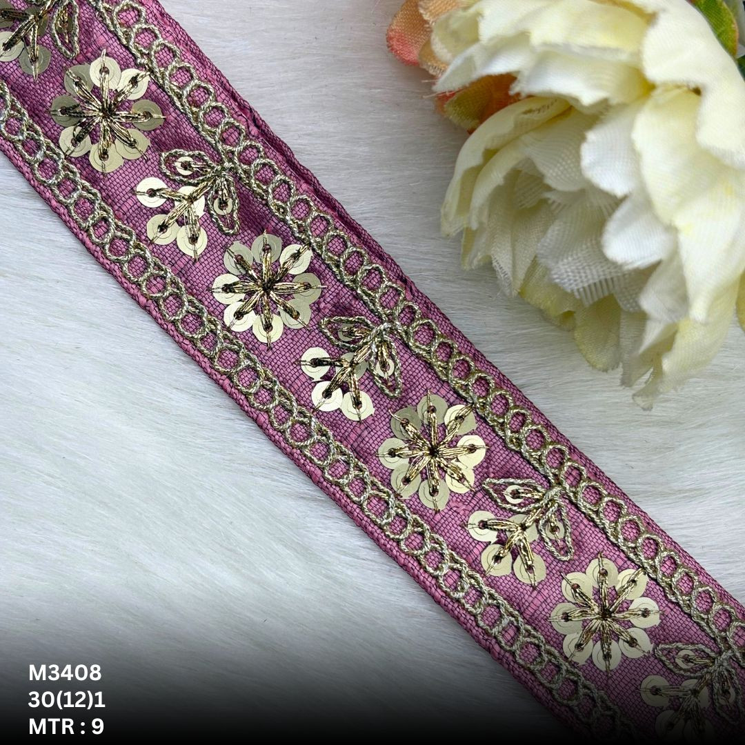 Elegant Malbari Lace Border for Lehenga Saree