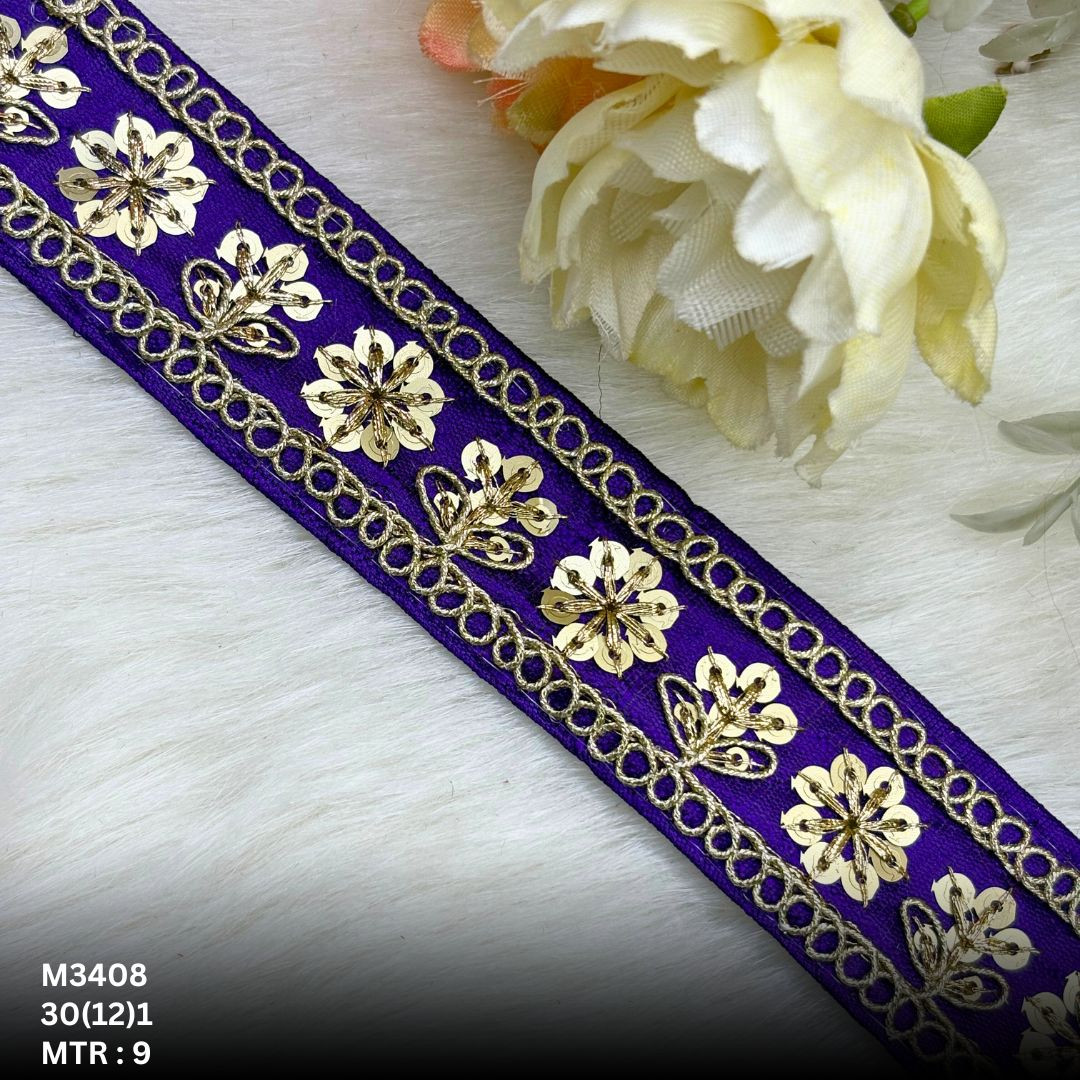 Elegant Malbari Lace Border for Lehenga Saree