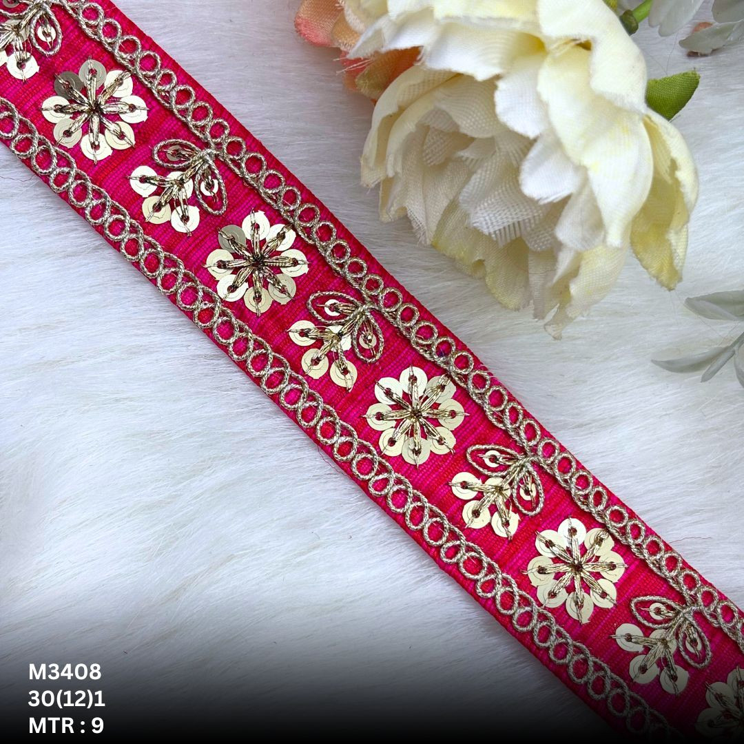 Elegant Malbari Lace Border for Lehenga Saree