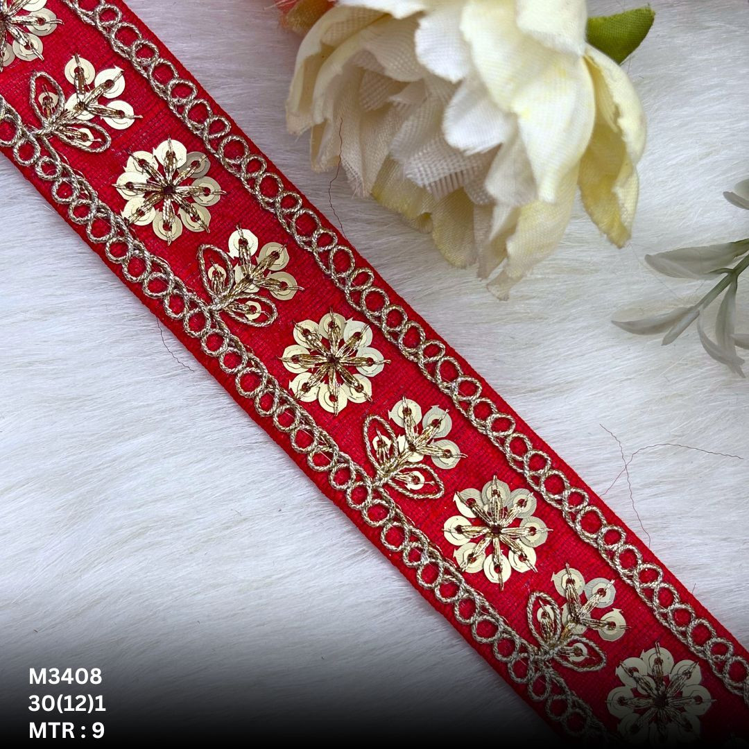 Elegant Malbari Lace Border for Lehenga Saree