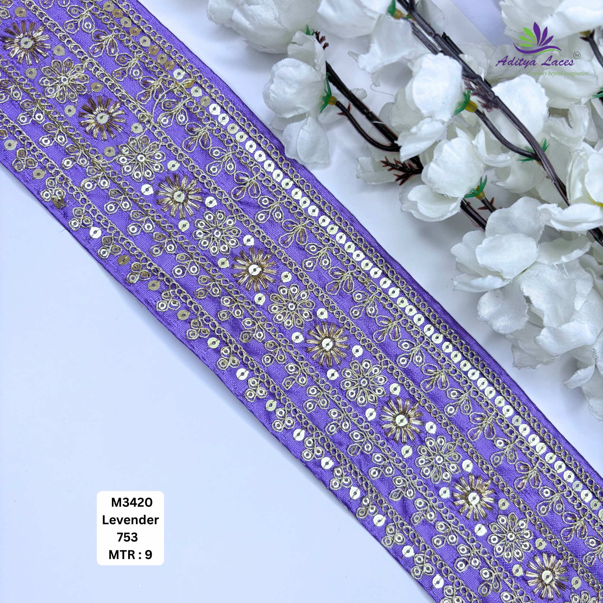 Wedding Garment Lace Border for Lehenga Saree