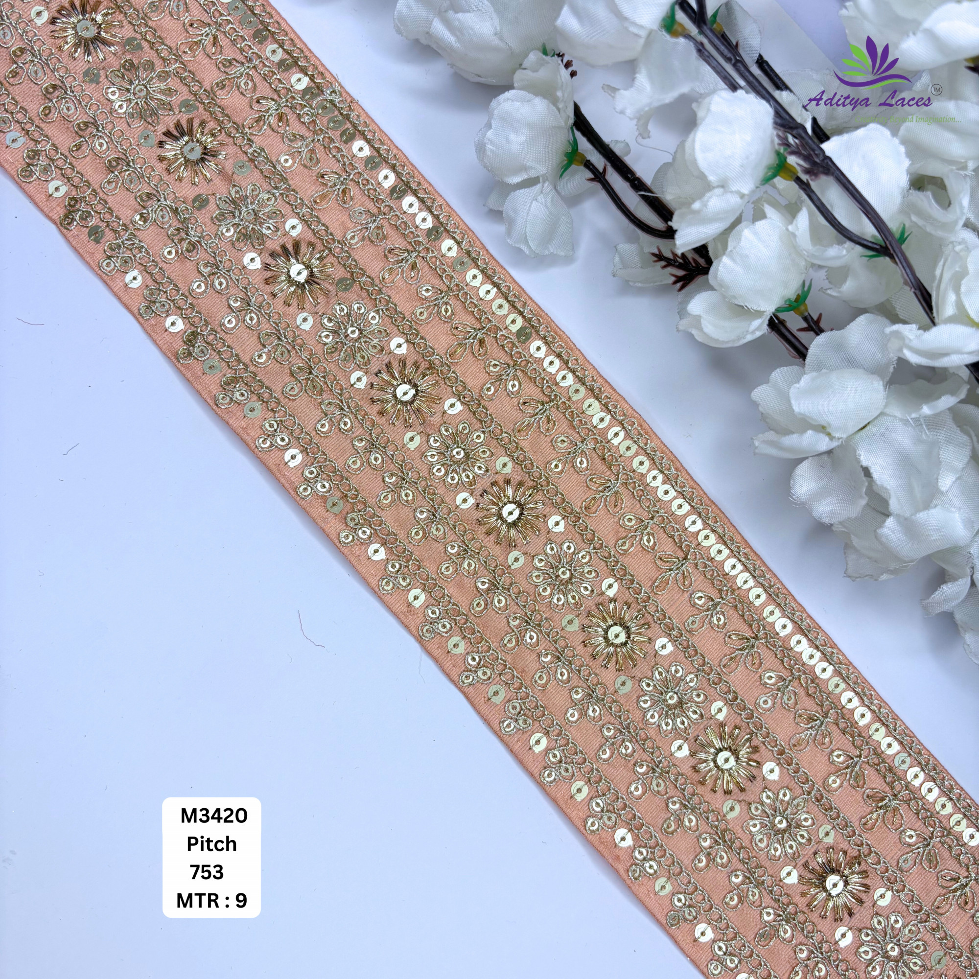 Wedding Garment Lace Border for Lehenga Saree