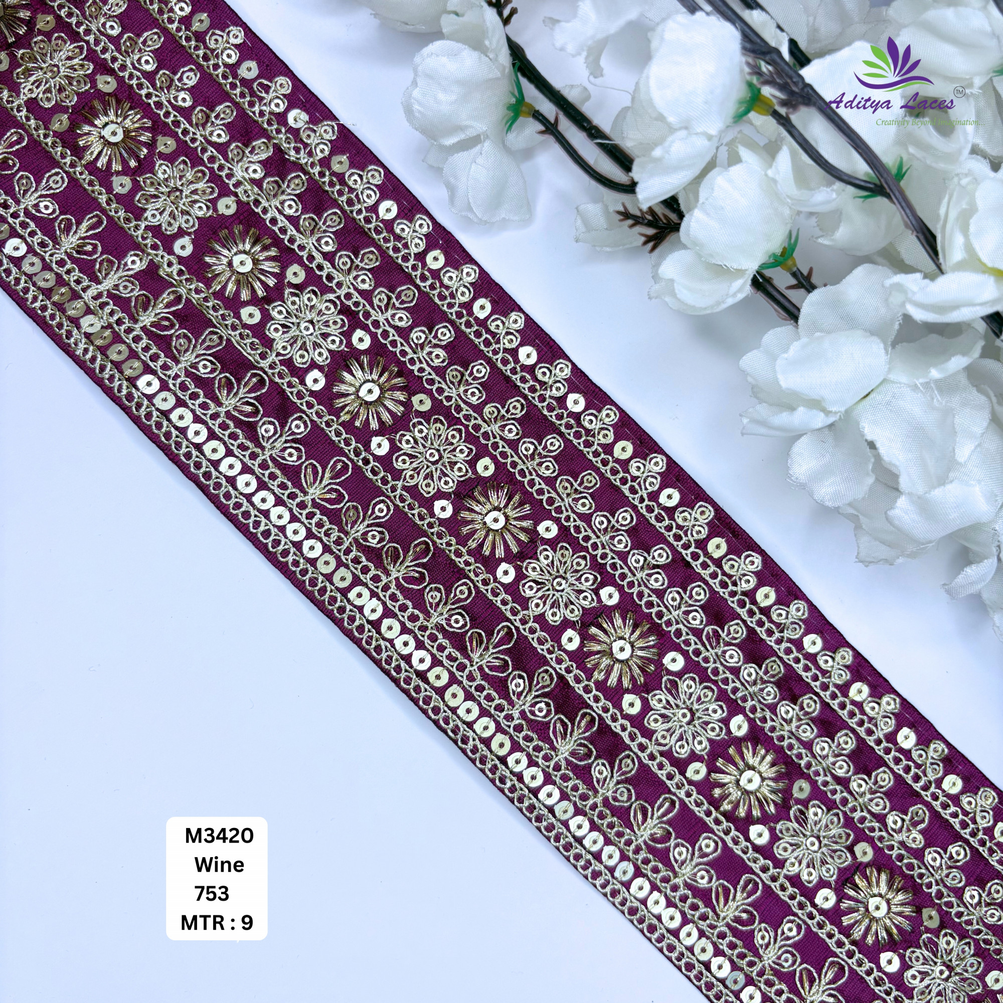 Wedding Garment Lace Border for Lehenga Saree